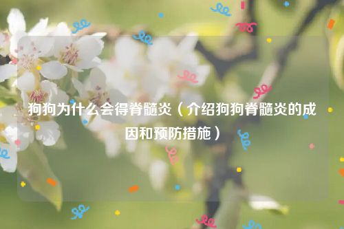 狗狗为什么会得脊髓炎（介绍狗狗脊髓炎的成因和预防措施）